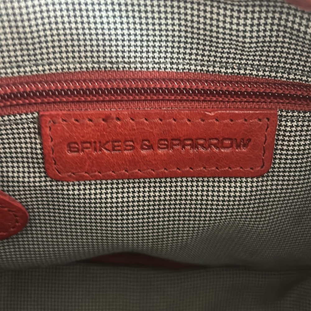 Spike & Sparrow Red Leather Camera Bag Style Crossbody - Picture 14 of 16